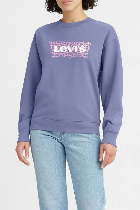 Хлопковый свитшот с логотипом бренда LEVIS 4280₽