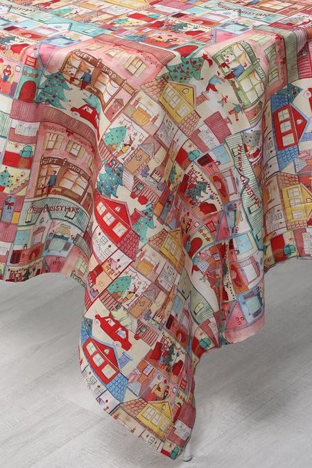 Скатерть хлопковая с принтом House Xmas COINCASA 2045₽