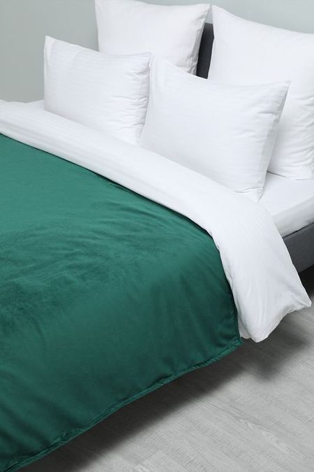 Плед однотонный Sherpa Green COINCASA 4495₽