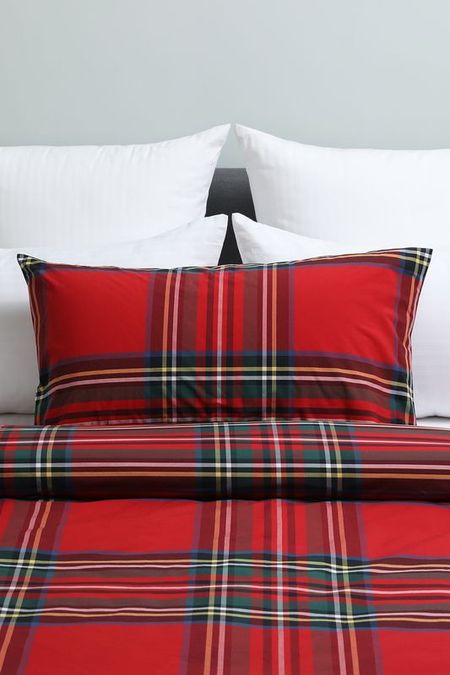 Наволочка хлопковая в клетку Tartan COINCASA 2590₽