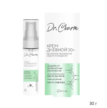 Dr.CHARM Крем дневной 30+ ИДЕАЛЬНОЕ УВЛАЖНЕНИЕ ЗАЩИТА МОЛОДОСТИ, 30г