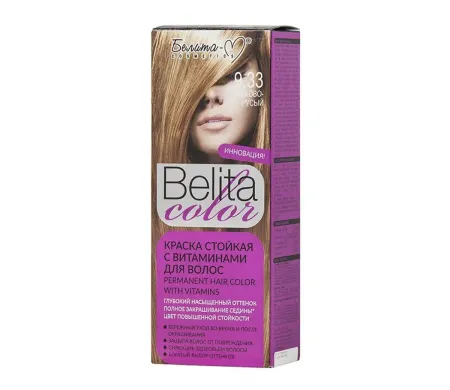 BIELITA COLOR тон №09.33 Орехово русый с витаминами