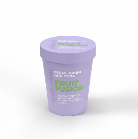 Скраб-джем для тела FRUIT FUSION,стакан 250г CAFE MIMI COLOURS