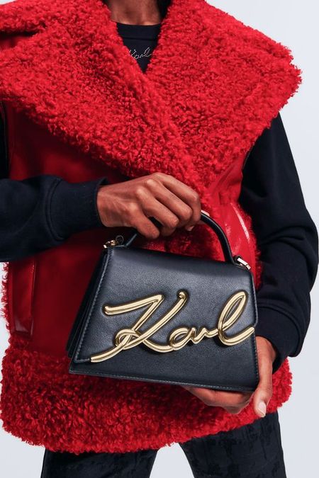 Сумка сэтчел кожаная signature 20 Karl Lagerfeld 23790₽