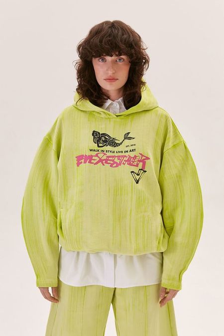 Худи хлопковое с принтом With Love EVE ESTHER 7796₽