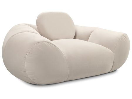 Пуф divanru Тут Рядом Красавчик Велюр Молочный 27990₽