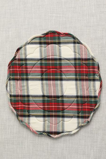 Настольный коврик с принтом Tartan White COINCASA 545₽