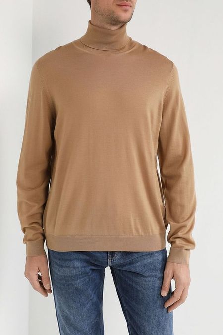 Однотонная водолазка из шерсти BOSS 23990₽