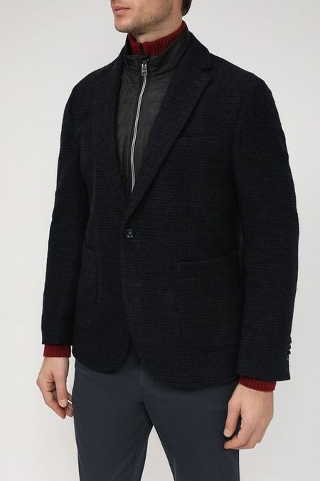 Однобортный комбинированный пиджак Cinque