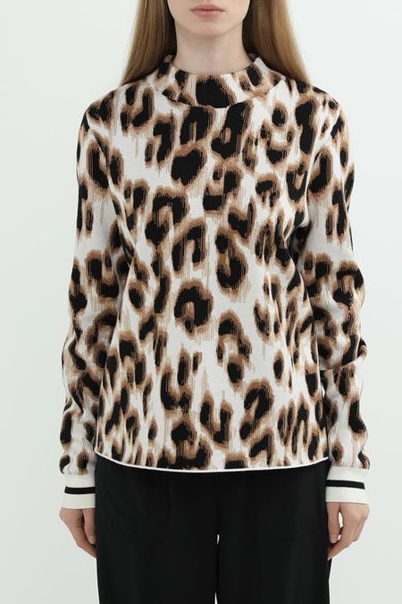 Джемпер с воротником стойкой и принтом Gerry Weber 10560₽