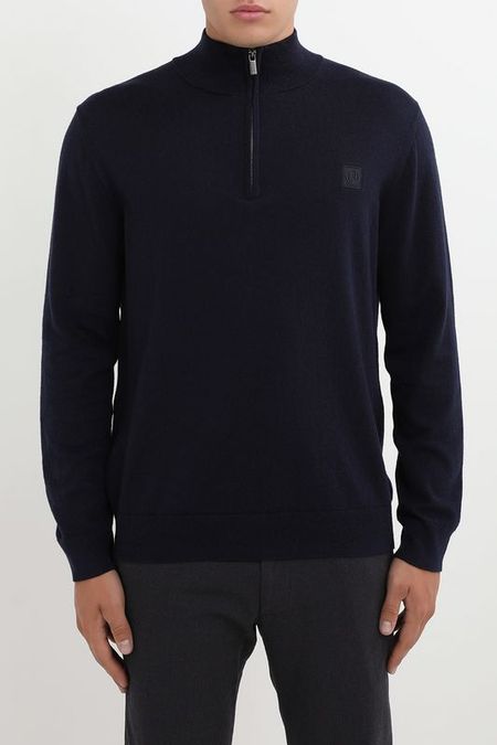 Пуловер хлопковый с воротником на молнии Oulyss 10990₽