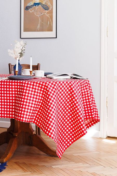 Скатерть клетка Виши SaintSpirit