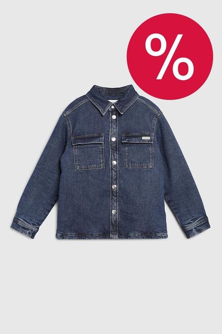 Куртка-рубашка джинсовая прямого кроя Calvin Klein Jeans 10210₽