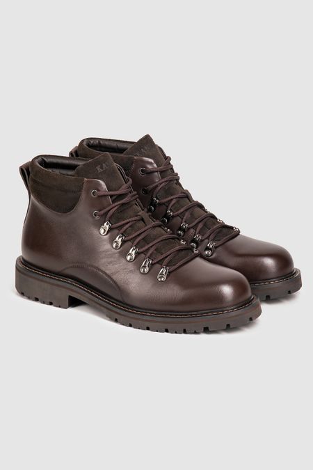 Ботинки из натуральной кожи и замши 0₽