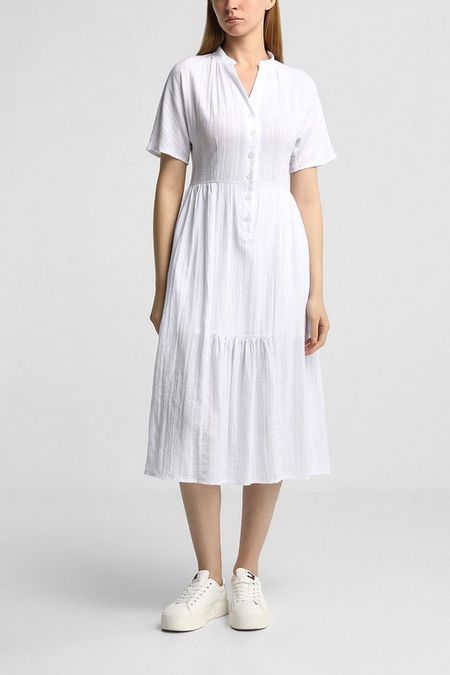 Платье хлопковое с коротким рукавом и воротником стойкой Trends Brands Base 2990₽