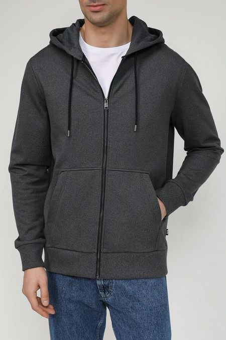 Хлопковая толстовка на молнии BOSS 9890₽