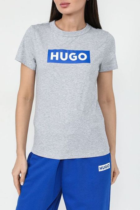 Футболка хлопковая с логотипом HUGO 2940₽