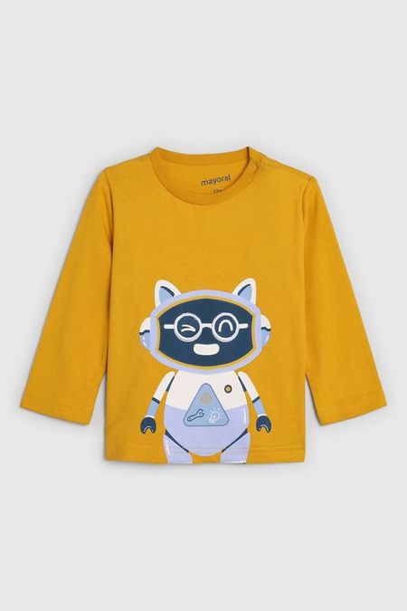 Лонгслив хлопковый с принтом Mayoral 1267₽