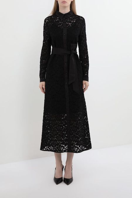 Платье-рубашка кружевное с поясом BELUCCI 6817₽