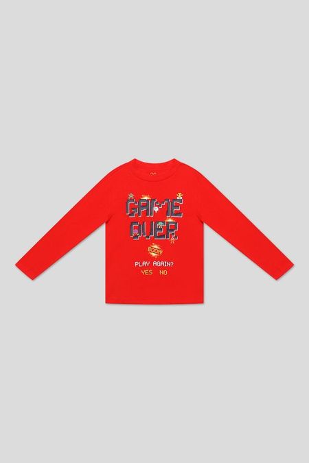 Лонгслив хлопковый с принтом OVS 620₽