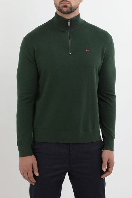 Пуловер хлопковый с воротником на молнии MARCO DI RADI 5242₽