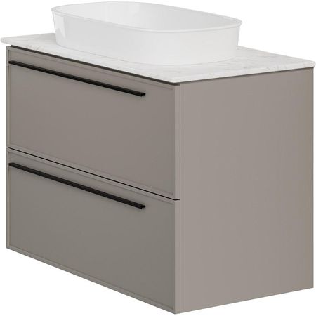 Тумба под раковину La Fenice Elba Twin 90 FNC-01-ELB-C-90-2 подвесная Бежевая матовая