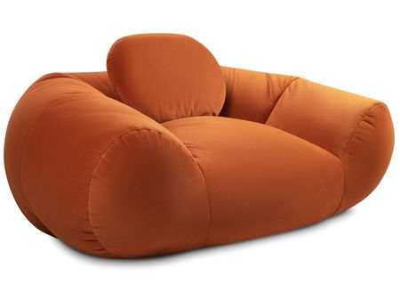 Пуф divanru Тут Рядом Красавчик Велюр Оранжевый 27990₽