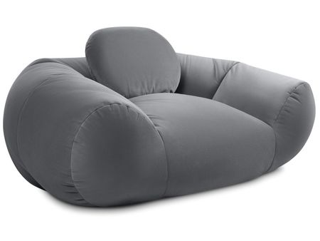 Пуф divanru Тут Рядом Красавчик Велюр Светло-серый 27990₽