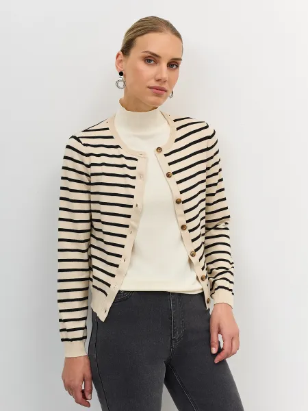 Вязаный кардиган в тонкую полоску SAVAGE 2699₽
