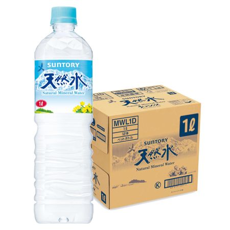 Природная минеральная вода Suntory 1 л x 12 бутылок