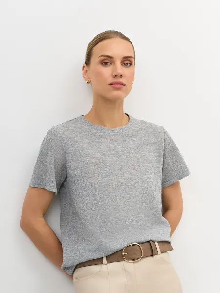 Футболка из фактурного трикотажа SAVAGE 1199₽