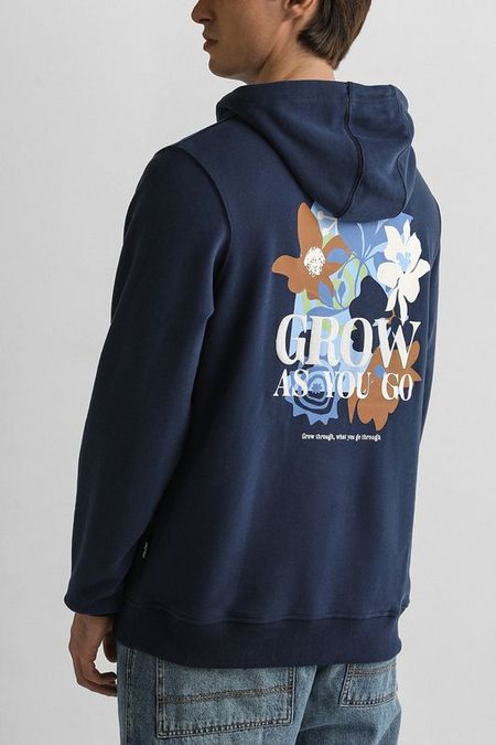 Худи хлопковое с принтом Blend 3142₽