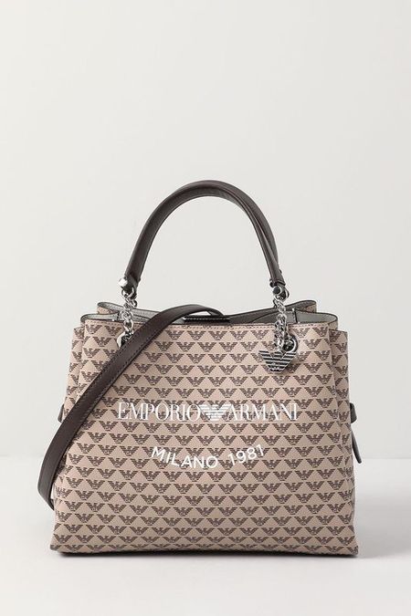 Сумка-шоппер с принтом из монограмм EMPORIO ARMANI 24632₽