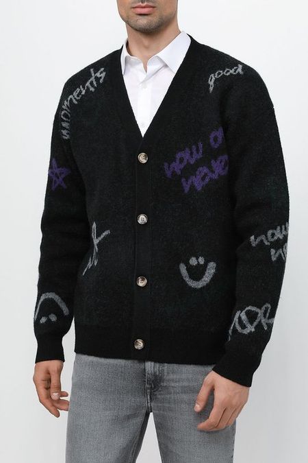 Кардиган с текстовым принтом MARCO DI RADI 2590₽