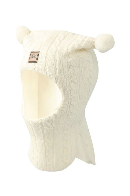 Шерстяная шапка-шлем текстурной вязки Kerry 3592₽