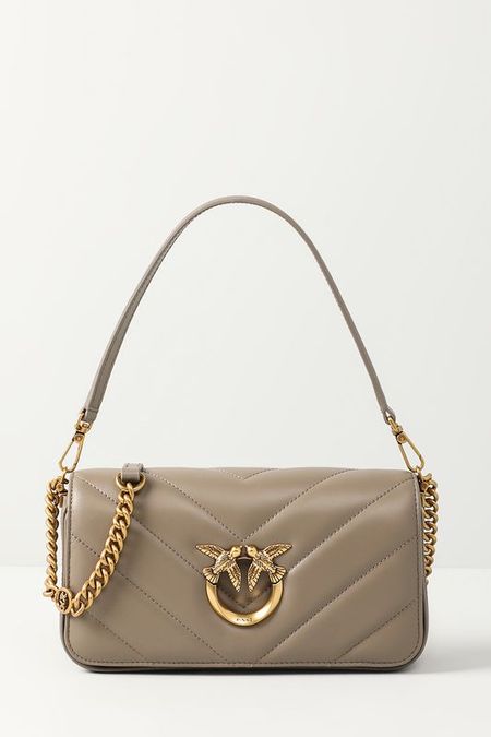 Сумка кросс-боди кожаная стеганая Love Click Pinko 39890₽