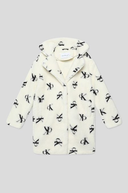 Шуба из искусственного меха с принтом Calvin Klein Jeans 21990₽