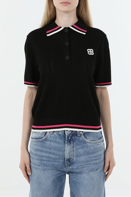 Джемпер хлопковый с коротким рукавом BELUCCI 4192₽