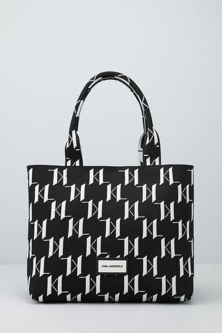 Сумка шоппер с принтом из монограмм логотипа L Karl Lagerfeld 14790₽