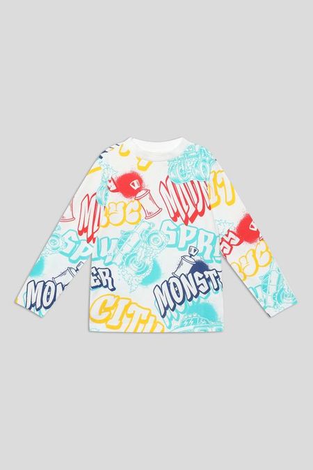 Лонгслив хлопковый с принтом OVS 690₽