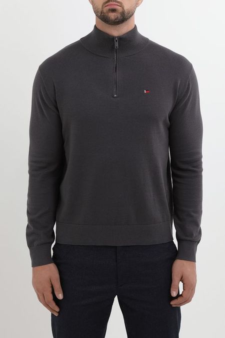 Пуловер хлопковый с воротником на молнии MARCO DI RADI 5242₽