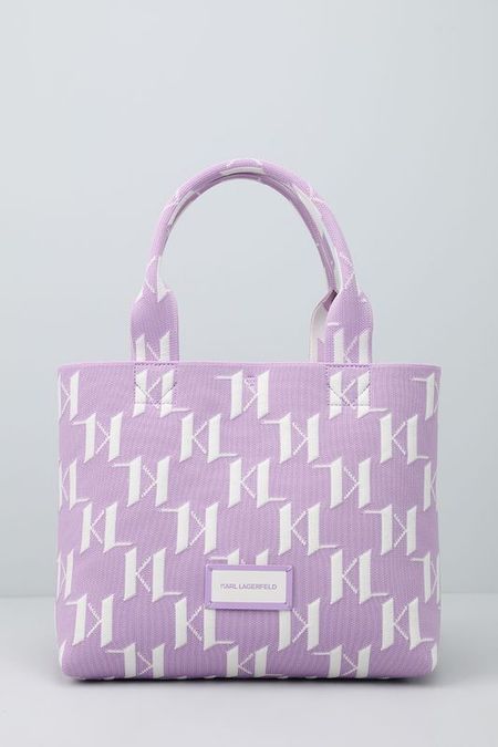 Сумка шоппер с принтом из монограмм логотипа M Karl Lagerfeld 16057₽
