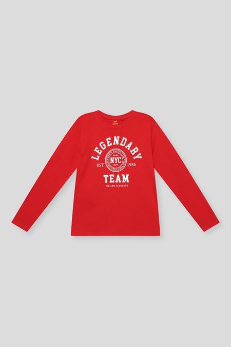 Лонгслив хлопковый с принтом OVS 620₽