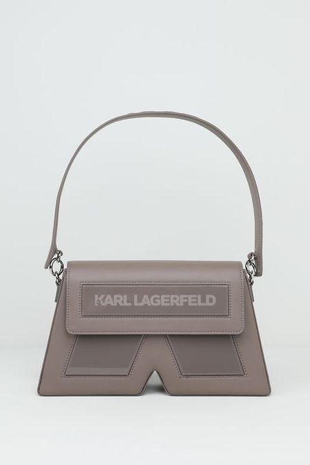 Сумка хобо кожаная с логотипом Ikon Karl Lagerfeld 23512₽