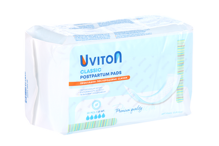 Прокладки Uviton Classic послеродовые 10 шт 205₽