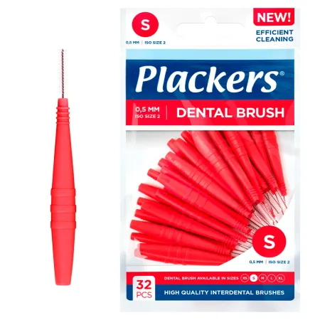 Межзубный ершик Plackers Dental Brush 05 красные 649₽