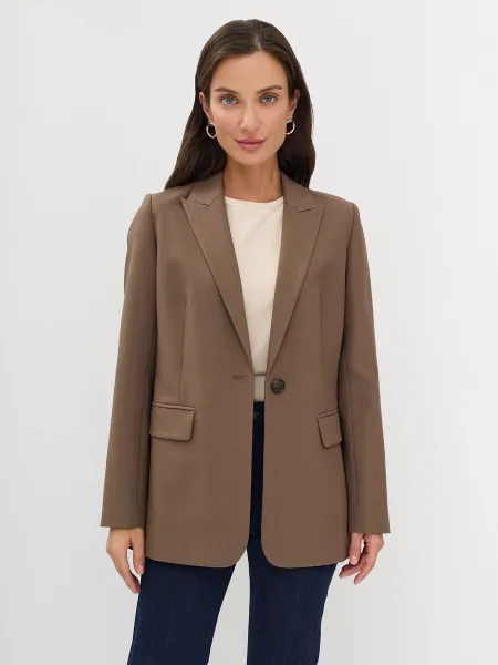 Однобортный жакет с тенселем и шелком SAVAGE 4499₽