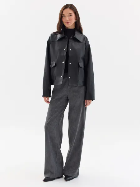 Укороченная куртка из искусственной кожи SAVAGE 5999₽