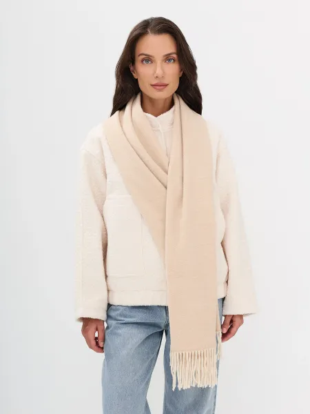 Однотонный палантин с бахромой по краям SAVAGE 1499₽