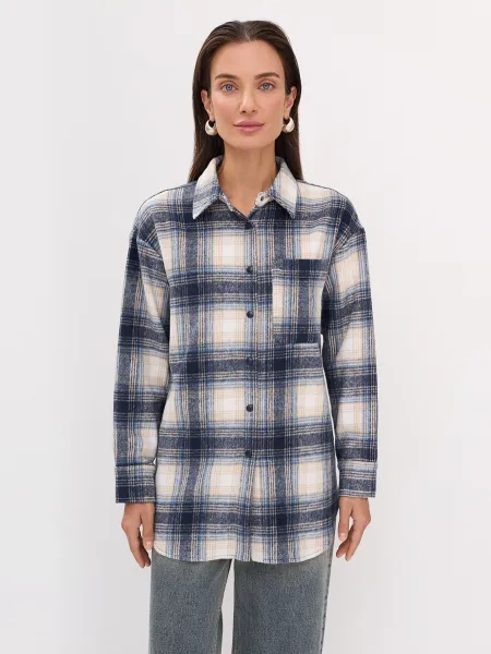 Рубашка в клетку из фланели SAVAGE 3699₽